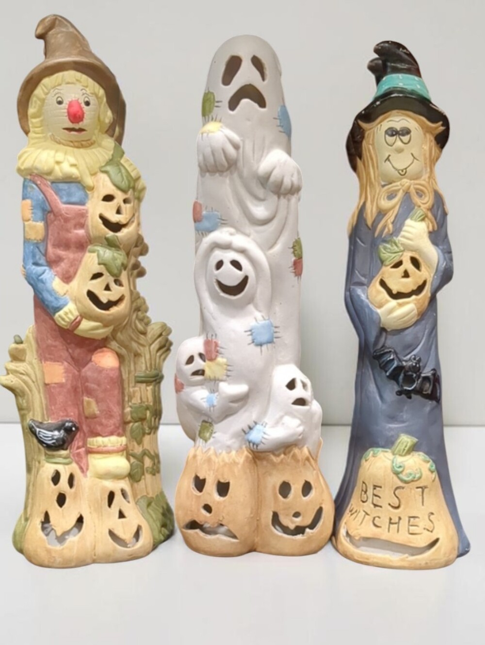 Michaels Ashland 2023 Vintage-Style Halloween Figurine Trio Luminaries Set